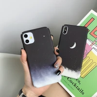starry sky scenery phone case for iphone 11 pro xs max xr x 6 6s 7 8 plus se 2020 ultra thin full plastic back cover