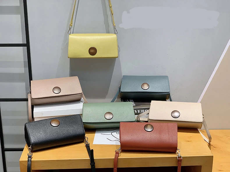 

Sweet Lady One Shoulder Messenger Bag Fashion Leather Underarm Bag Wild Super Fire Korean Candy Color Lady Bag