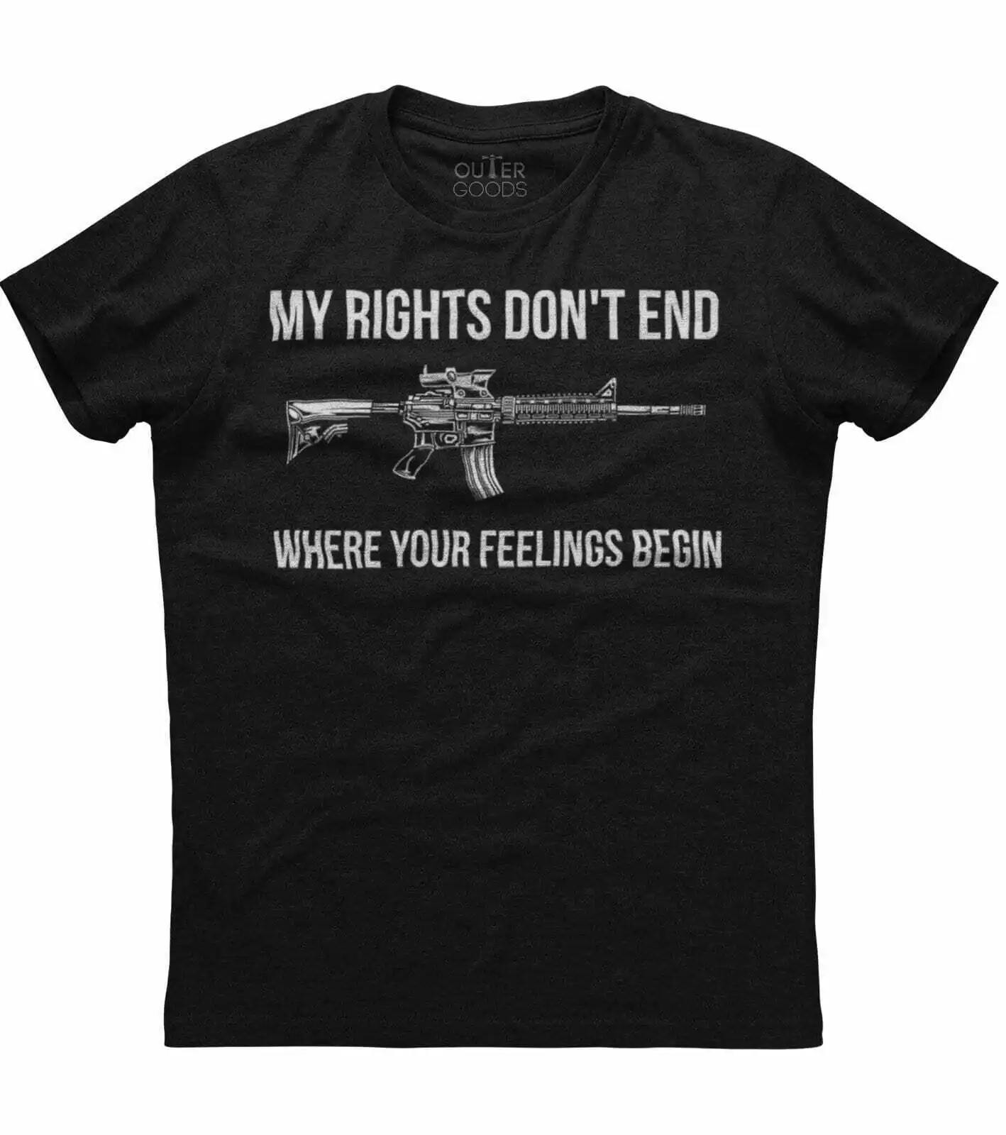 

My Rights Don't End Where Your Feelings Begin. Individualization Patriotic T-Shirt. Cotton O-Neck Short Sleeve Mens T Shirt New