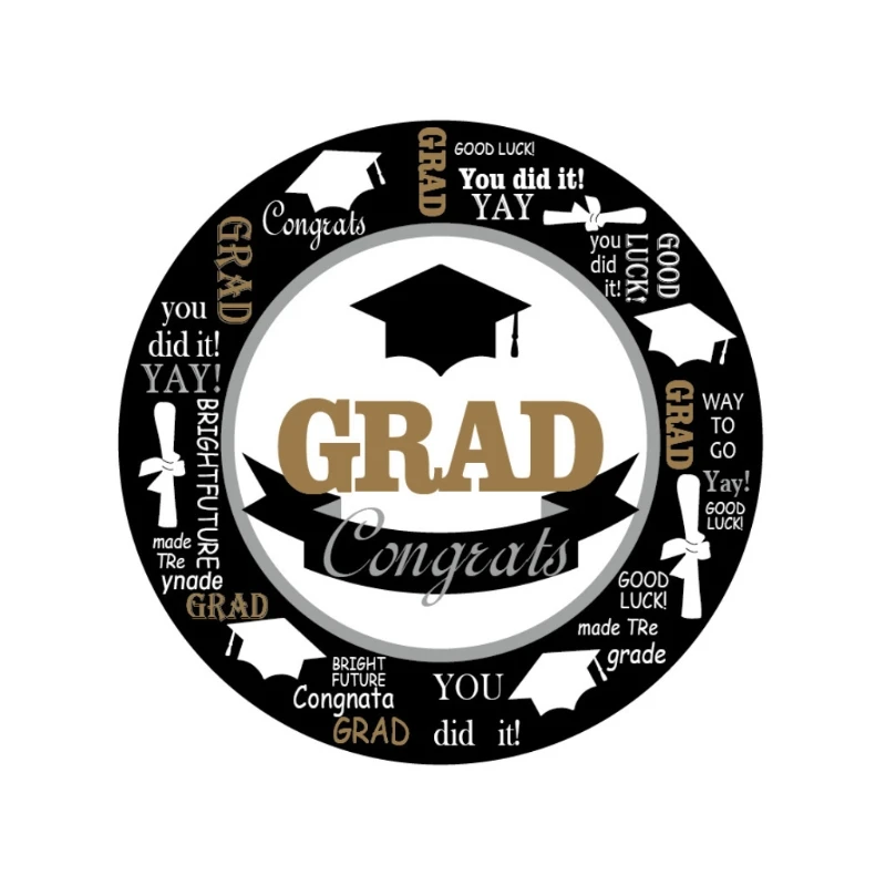 

Graduation Party Supplies Disposable Dinnerware Set for School Party Bridal Shower Decor Birthday Anniversary Celebration P82C