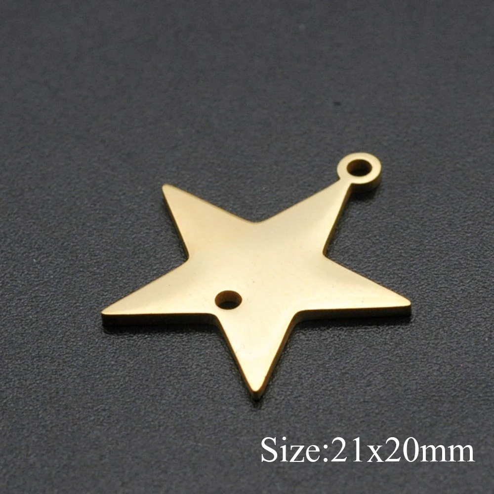 5 шт./лот 100% серьги-подвески из нержавеющей стали с геометрическим рисунком в виде