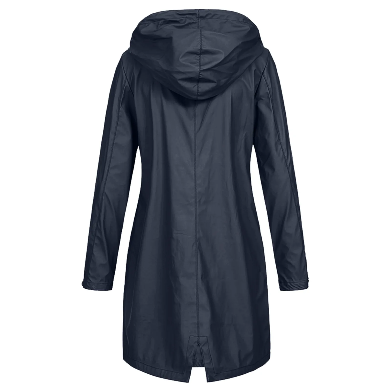 

Autumn Winter Trench Coat Women Casual Fashion Coat Solid Rain Jacket Outdoor Hoodie Windproof Waterproof Long Coat Overcoat