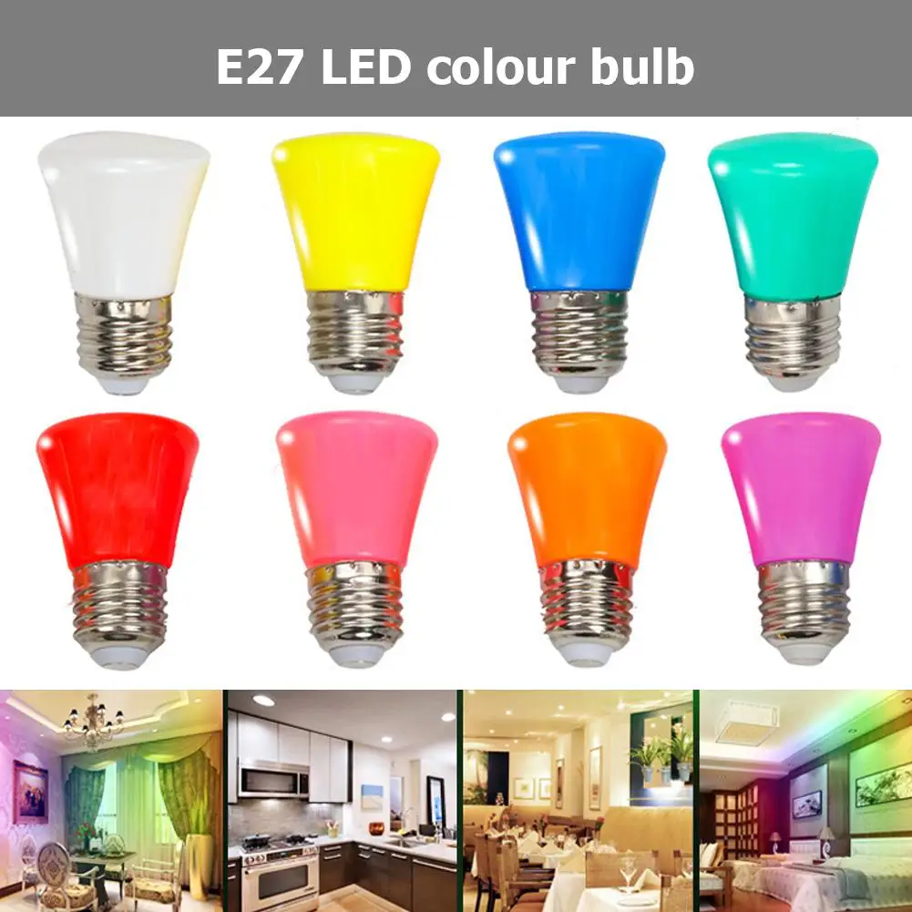 1 шт. красочная Корона светодиодный лампы E27 светильник бар 3 Вт светодиодные