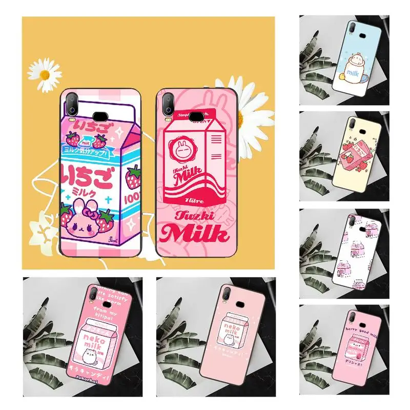 NBDRUICAI Kawaii японский клубничный молочный чехол для телефона Samsung A10 A20 A30 A40 A50 A70 A71 A51 A6