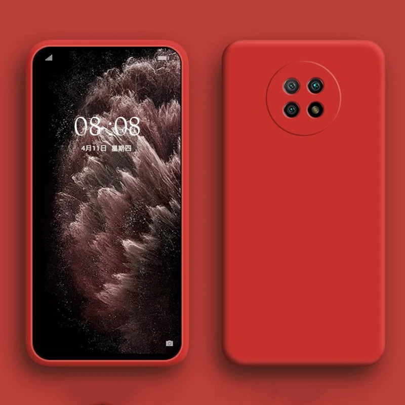 

For Xiaomi Redmi Note 9T Case New Liquid Silicone Matte Soft Camera Protetction Cover For Redmi Note 9T 5G Note9T Phone Case 9 t