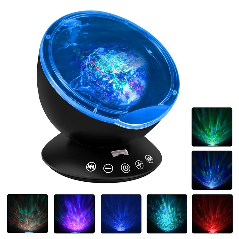 

Ozean welle projektor Starry Sky Aurora LED Nacht Licht Fernbedienung Projektor Neuheit Lampe nacht USB Lampe schlafzimmer kind