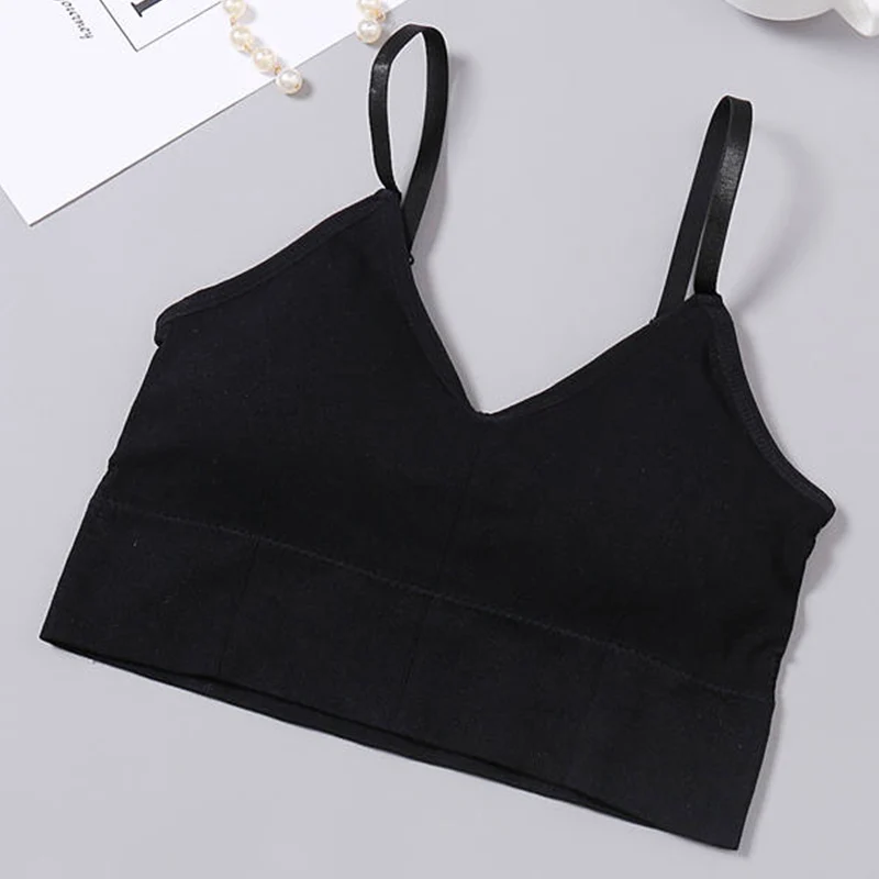 style3 black Сексуальные топы на бретелях для женщин, базовые Топы, уличная одежда, топ без рукавов, женский топ,белый лиф топ,бюстгалтер топ в бельевом стиле - Color: style3 black