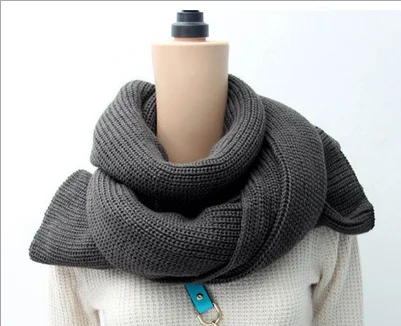 

Women's Scarf Gold Silver Knitted Yarn Scarf Winter men's Scarf