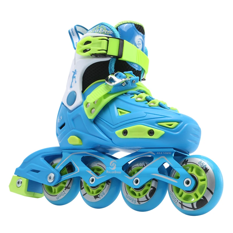 RS Высокое качество роликовые коньки детский полный набор флэш регулируемые для