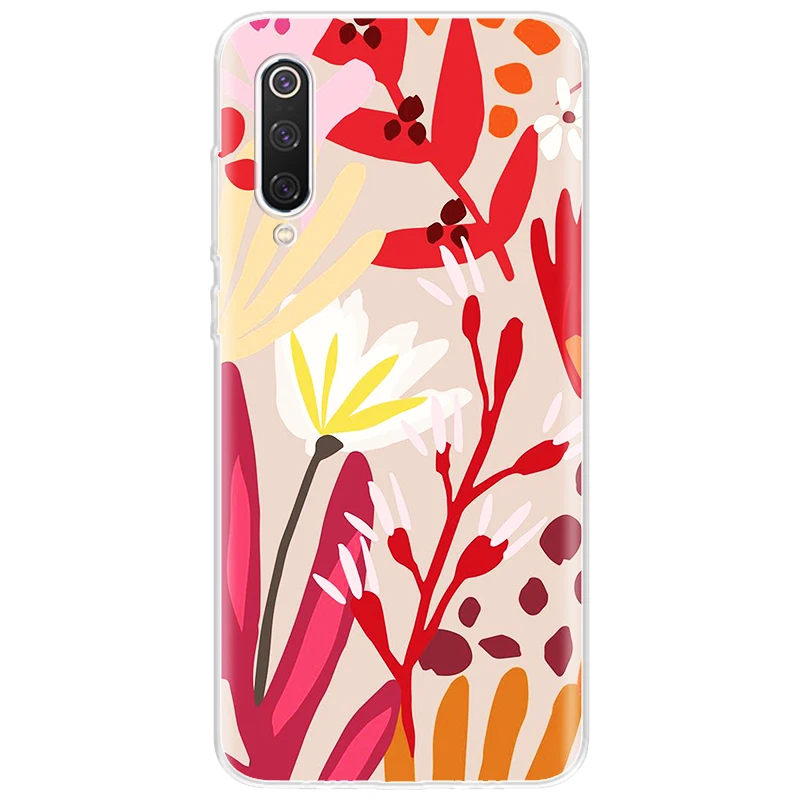 

Art flower Phone Case For Redmi 9A 9C 7A 6A 7 Y3 8 8A 9 9T K20 Note 5 7 8 9 Pro Max Cover For Xiaomi Poco X3 NFC M3 10T Lite Cas