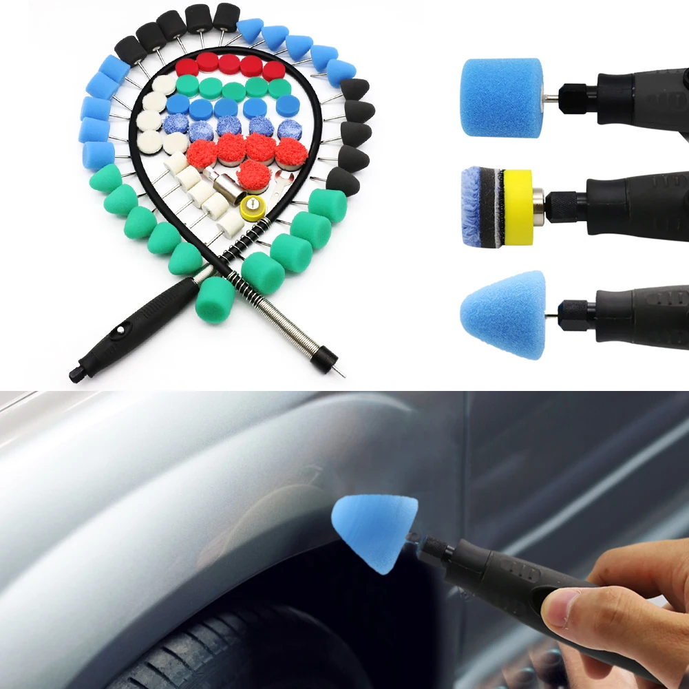 

69Pcs Mini Polishing Kit Car Beauty Detailing Polisher Extention Tools Polishing Kit For Rotary Polisher Auto Car Accessories