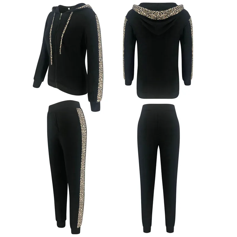 Осенне-зимние женские комплекты повседневная спортивная одежда толстовка Топ с