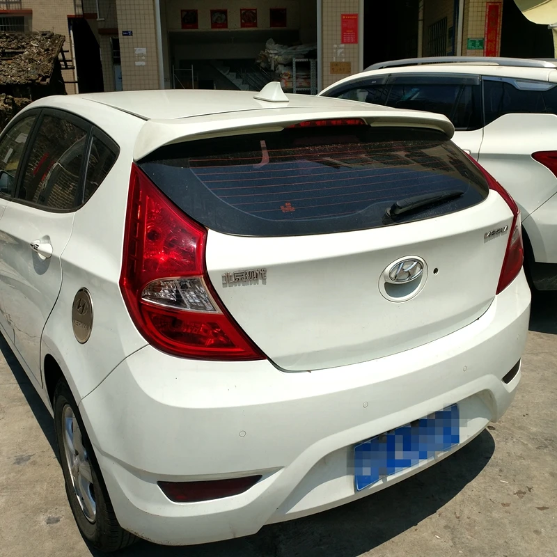 

2011 to 2016 rear window roof spoiler For Hyundai Verna high quality ABS material by primer or DIY color paint hatchback car