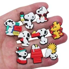 Одиночная распродажа, 1 шт., милые Мультяшные аксессуары для садовой обуви из ПВХ, украшения для детской обуви, подходят к браслету, очаровательный подарок Croc Jibz для вечерние