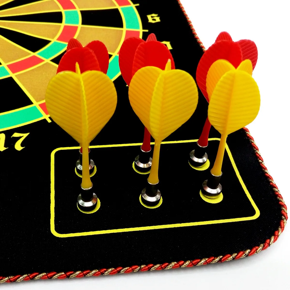 Магнитная доска-Дротика комплект с двусторонней флокировкой доски-Дротика