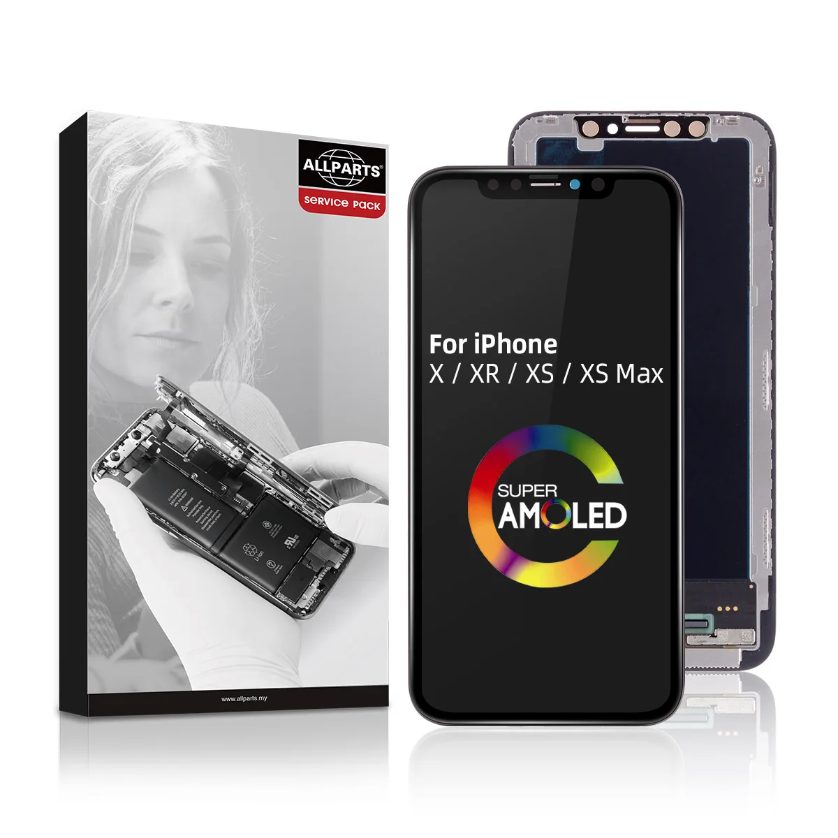 Класс для iphone X OLED XS XR с 3D сенсорным дигитайзером сборка ЖК экран Замена дисплея xs