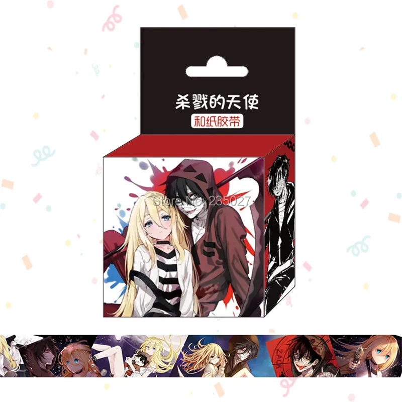 

30 boxes/lot Anime Angels of Death Washi Tapes Rachel Zack Eddie masking tape japanese washi paper stickers for gifts