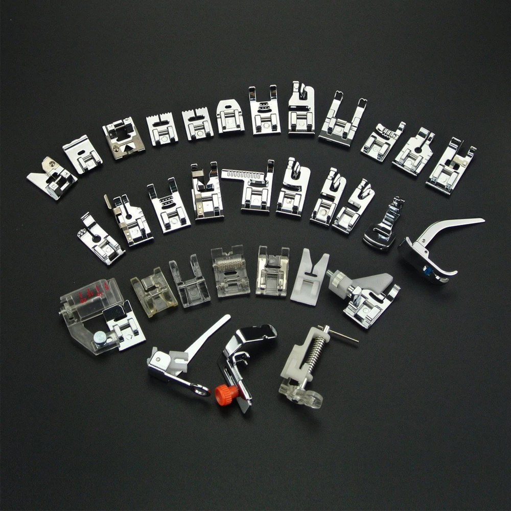 

32pcs Sewing Machine Presser Foot Feet Kit Set Sewing Machines Foot Tools Accessory Sewing Tool