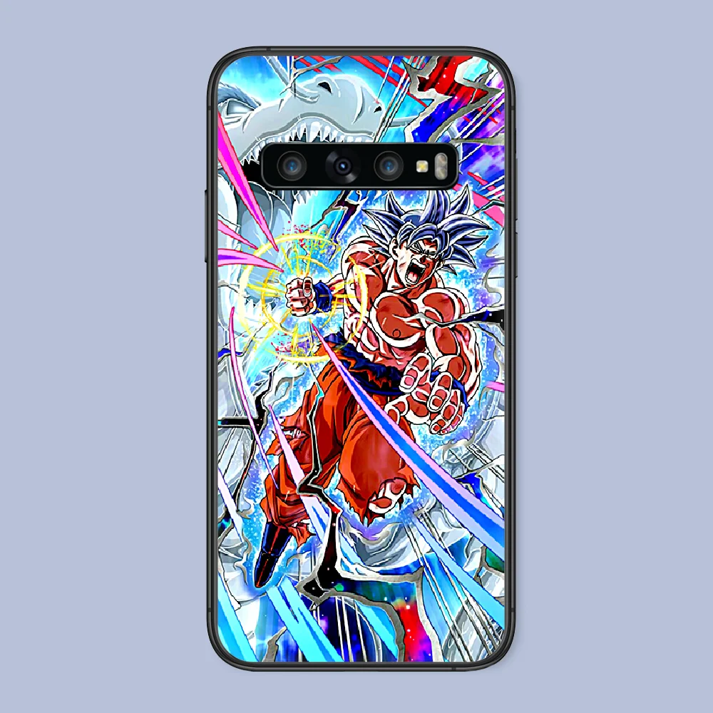 

Japanese Anime Funny Goku Phone Case For Samsung Galaxy Note S 8 9 10 20 Plus E Lite Uitra black Cover Trend Coque Tpu Funda