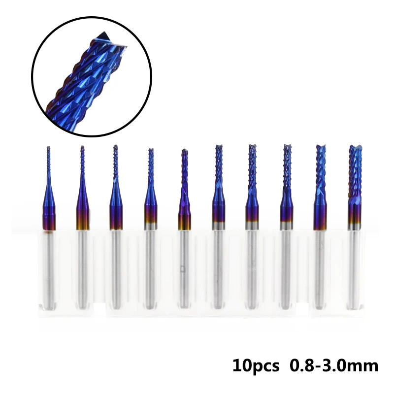 40 шт./компл. сферическая концевая фреза 2 канавки плоская Концевая 3 175 мм