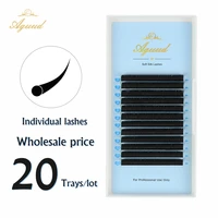 aguud 20trayslot all size cdccdd curl classical individual eyelash extension mink faux lashes russian volume matte eyelashes