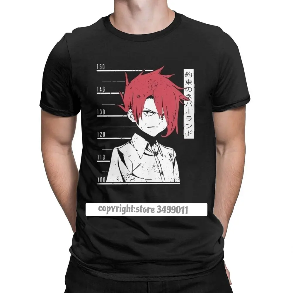 

Ray The Promised Neverland Tops T Shirt Men Manga Norman Vaporwave Anime Cotton Tee Shirt Camisas T Shirt Tops