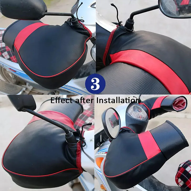 

Waterproof Warm Motorcycle Handlebar Keep Warm In Winter Gloves Mittens Hand Warmer Motorbike Muff for Moto Electric Bike