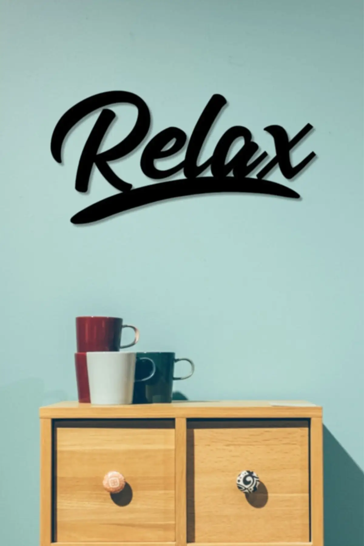 

Decorative Relax Wall Ornament Wooden Laser Cut Wall Decoration