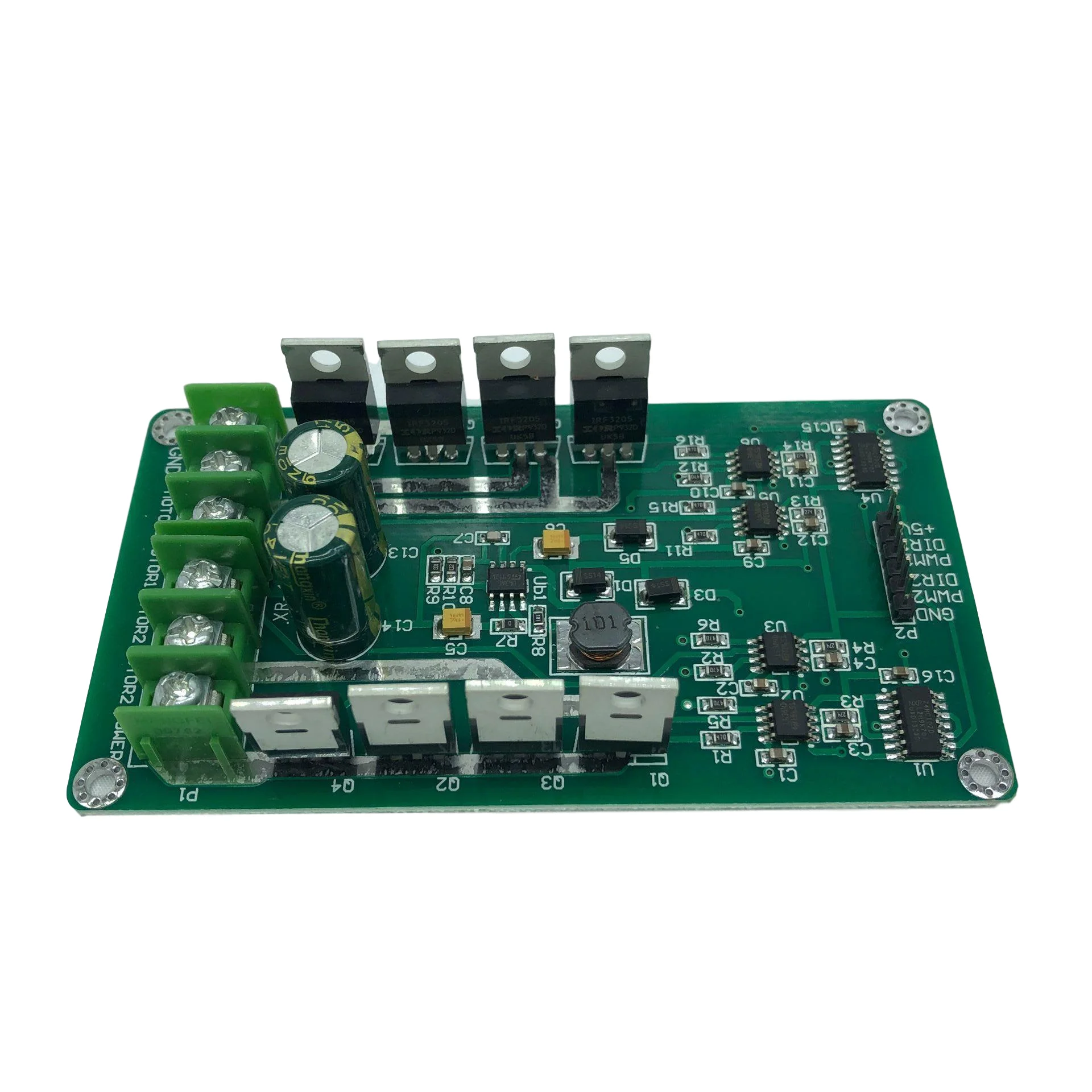 Плата модуля драйвера двойного двигателя IRF3205 плата H-bridge DC MOSFET 3-36 в 10A Peak30A