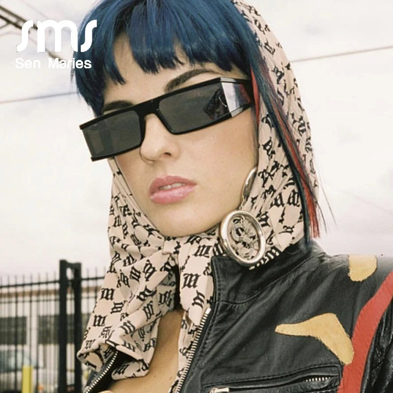 Модные серебристые женские солнцезащитные очки Tempest квадратные маленькие с