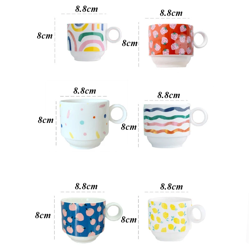 Скандинавская Милая керамическая креативная кофейная кружка с ручкой домашняя
