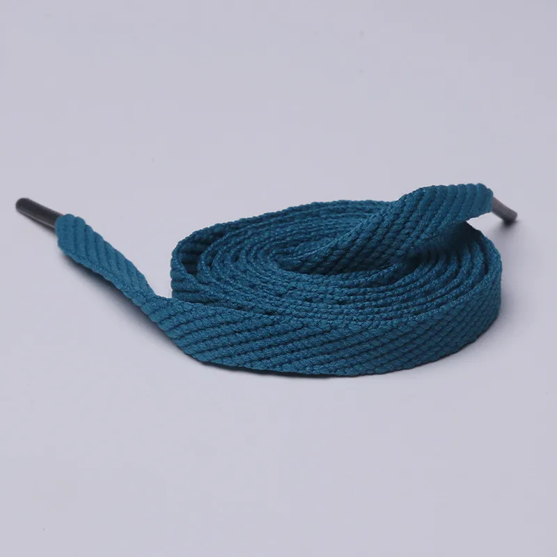 Lake blue 1 пара круглых однотонных шнурков, высокое качество, полиэфирная обувь, одноцветные классические круглые спортивные туфли со шнурками, ботинки, шнурок для обуви - Цвет: Lake blue