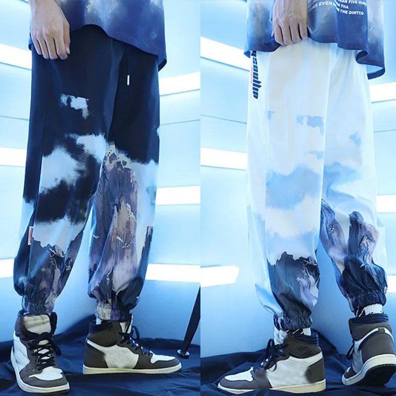 Брюки мужские спортивные в стиле хип хоп джоггеры повседневные брюки свободного