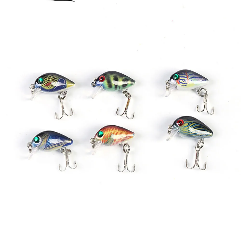 

Рыболовные приманки, 2,6 см, 1,4 г, 6 цветов на выбор, качественная профессиональная блесна гольян, 3D бионическая печать