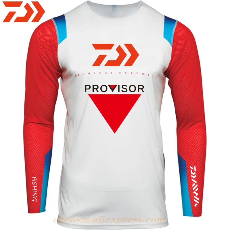 

DAIWA Breathable Waterproof Fishing Clothing Anti Sunscreen UV Fishing Shirts Quick Dry Sport Clothes Hiking Long Sleeve Jerseys
