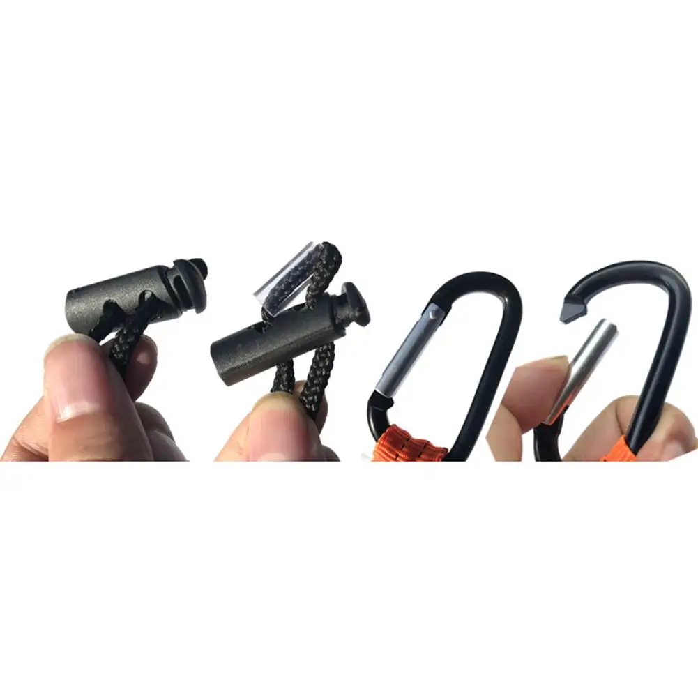 Retractable Safety Rope Telescopic Elastic Tool Buckle For Climbing Accessories Single Carabiner Lanyard | Спорт и развлечения