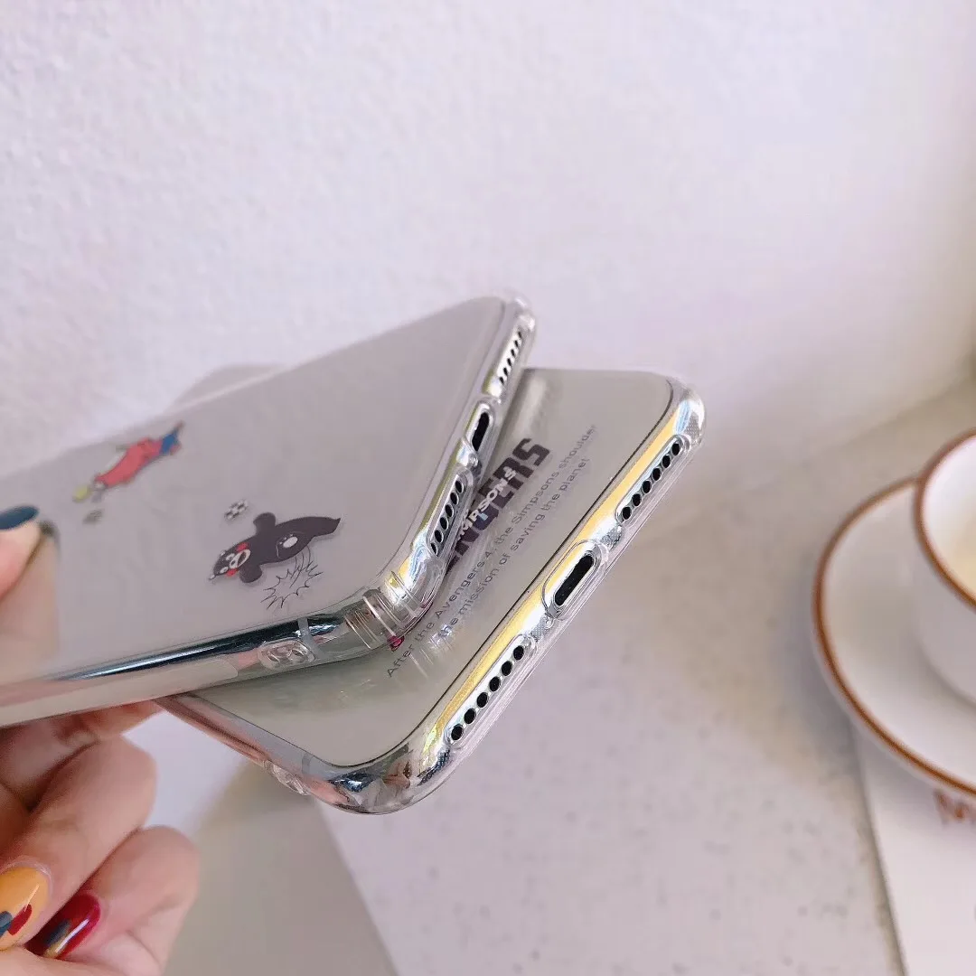 Американский бренд мультфильм Marvel Мстители чехол для Apple IPhone X XS Max Xr 7 8 6 s Plus