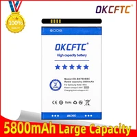 okcftc original battery eb bn750bbc eb bn750bbe 5800mah for galaxy note 3 neo mini n750 n7505 n7502 n7500q n750k n750s e510