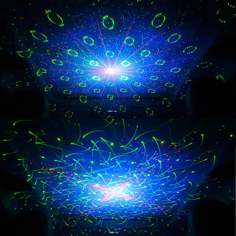 Многорежимный автомобиля Звездное светильник USB проекции декоративный пульт