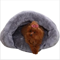new pet burger bed for cats dogs soft nest kennel bed cave house sleeping bag autumn and winter warm cat sleeping bag 2 size
