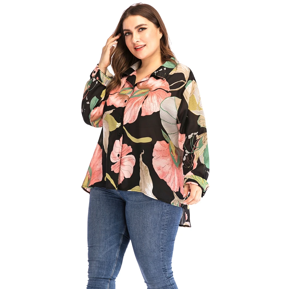 

Женская блузка с длинным рукавом и V-образным вырезом