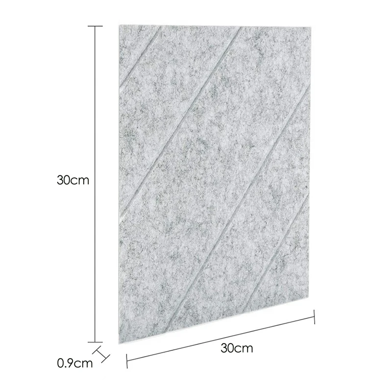 

6Pcs Acoustic Panels,3D Line Carving Sound Proof Padding Decorative Wall Tiles for Acoustic Treatment 12 x 12 x 0.4 Inch