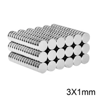 1005000pcs 3x1 mm sheet mini round magnet 3mm 1mm neodymium magnet n35 3x1mm permanent ndfeb super strong magnets disc 31