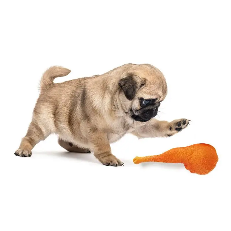 Dogs Chew Toy Pets Squeak Toys Teddy Cleaning Teeth For Small Medium And Large Dog Duck Leg Drumstick Shape T | Дом и сад
