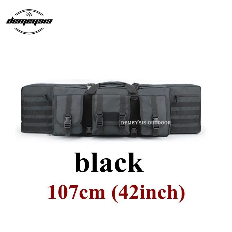 black 107cm Винтовка Чехол пистолет рюкзак большой портативный 1000D нейлон Открытый Hungitn чехол для боевой винтовки 92 см 107 см 120 см - Цвет: black 107cm