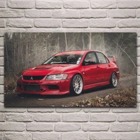 red evolution ix evo sport race car artwork posters on the wall picture home living room decoration for bedroom kl671