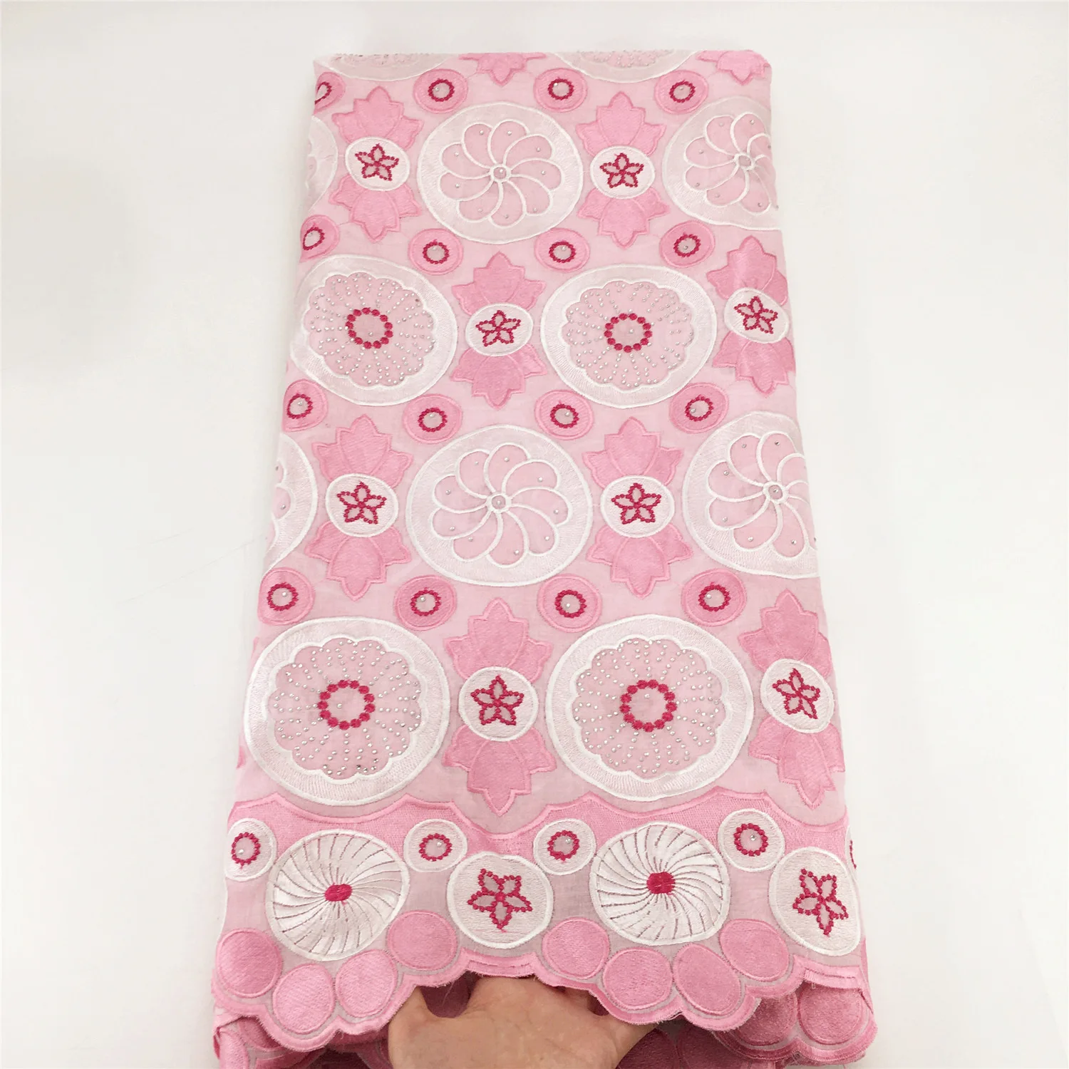 Швейцарская детская розовая швейцарская вуаль кружева в Швейцарии кружевная