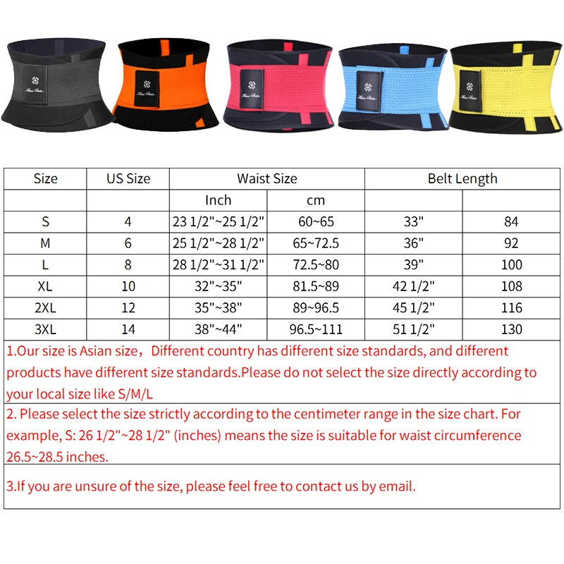 

Fitness Belt Thermo Body Shaper Waist Trainer Trimmer Corset Waist Belt Cincher Wrap Workout Shapewear Slimming