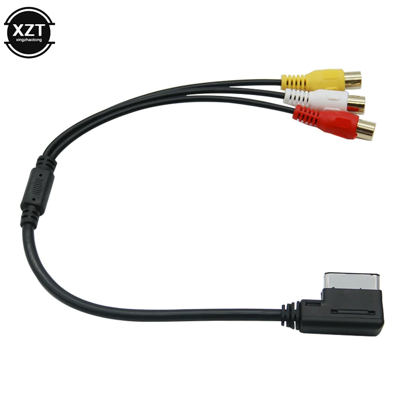 Кабель-адаптер для VW Audi AMI AUX MDI MMI A3 A4 A6 A7 A8 Q5 Q7 R8 RCA 3RCA DVD видео аудио вход провод