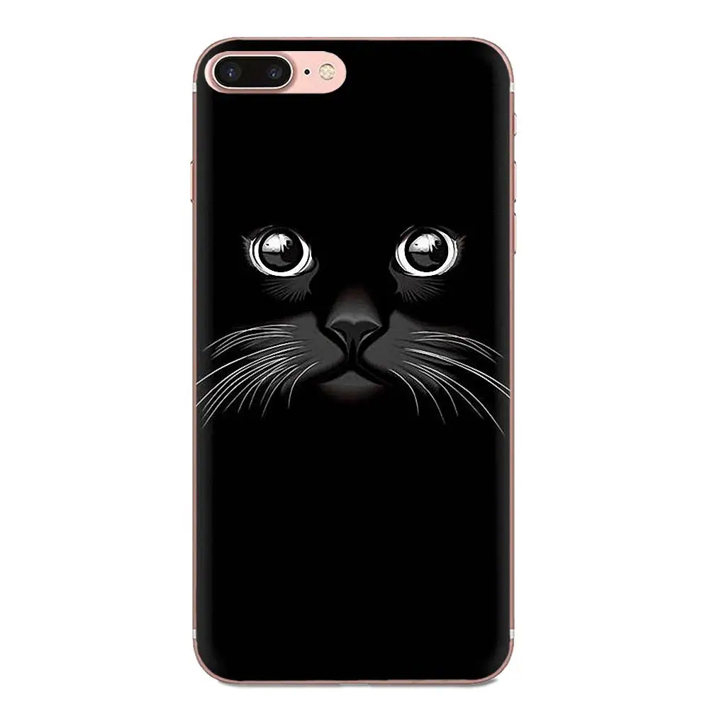 For Huawei Honor 4C 5A 5C 5X 6 6A 6X 7 7A 7C 7X 8 8C 8S 9 10 10i 20 20i Lite Pro Unique Cat Black Cute | Мобильные телефоны и
